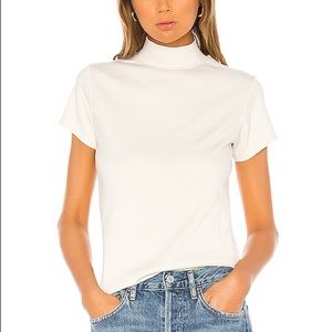 AGOLDE Ribbed Mockneck Tee